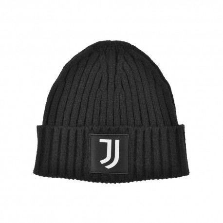 Imma Cuffia Juve Skipper Patch Tessuto Nero Bianco