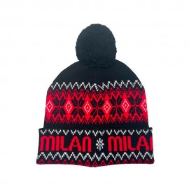 Milan Ponpon Christmas nero rosso