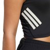 ADIDAS Crop Top Running Adi365 Iconic Nero Donna