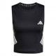 ADIDAS Crop Top Running Adi365 Iconic Nero Donna