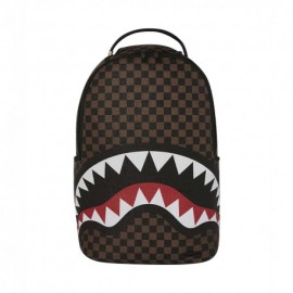 Sprayground Zaino Check 2 Emboss Shark Moro