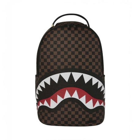 Sprayground Zaino Check 2 Emboss Shark Moro
