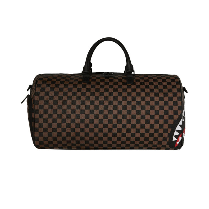 Sprayground Zaino Check 2 Emboss Shark Moro