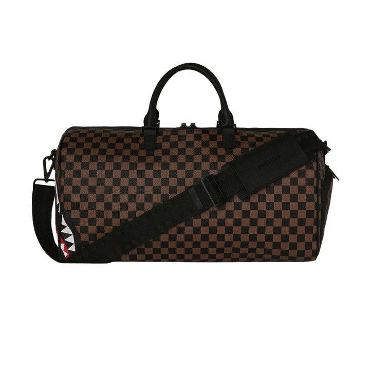 Sprayground Zaino Check 2 Emboss Shark Moro