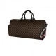Sprayground Borsa Duffle Emboss Check 2 Moro