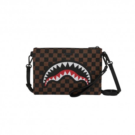 Sprayground Pochette Check 2 Emboss Moro