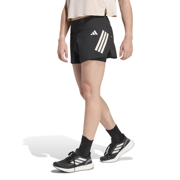 ADIDAS Pantaloncini Running Adi365 Formotion 2In1 Nero Donna