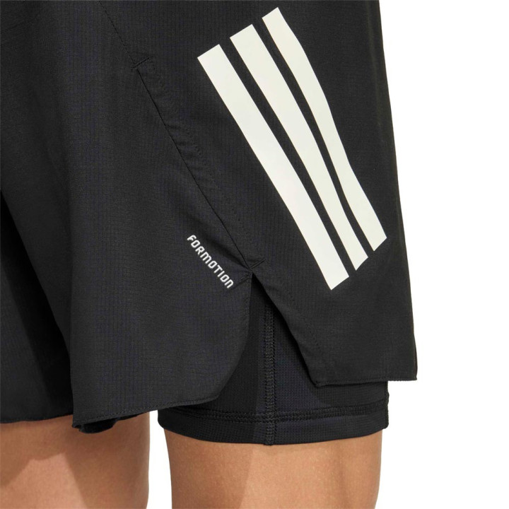 ADIDAS Pantaloncini Running Adi365 Formotion 2In1 Nero Uomo