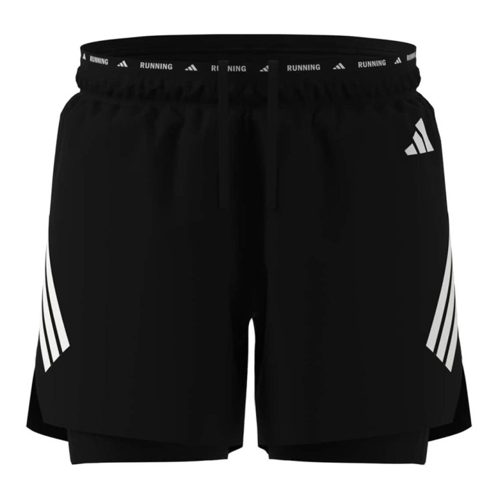 ADIDAS Pantaloncini Running Adi365 Formotion 2In1 Nero Uomo