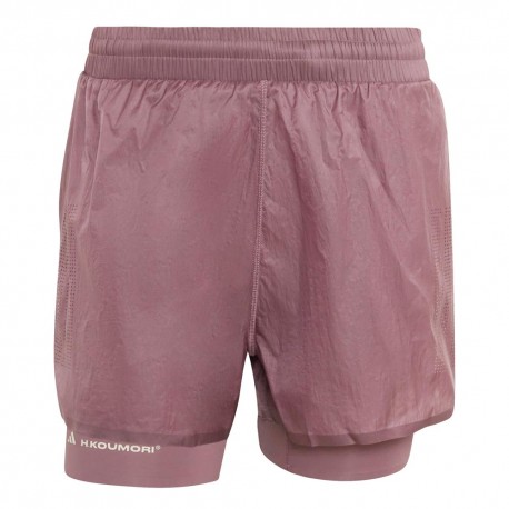 ADIDAS Pantaloncini Running Adi365 H.Koumori 2In1 Grigio Uomo