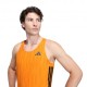 ADIDAS Canotta Running Adizero Arancio Uomo