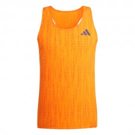 ADIDAS Canotta Running Adizero Arancio Uomo