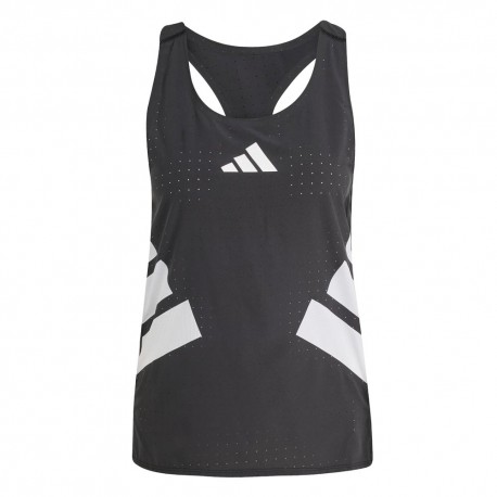 ADIDAS Canotta Running Adizero Road To Records Nero Donna