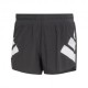 ADIDAS Pantaloncini Running Split Road To Records Nero Bianco Uomo