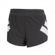 ADIDAS Pantaloncini Running Split Road To Records Nero Bianco Donna