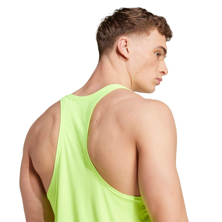 ADIDAS Canotta Running Adizero Essential Lime Uomo