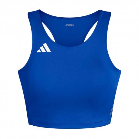ADIDAS Crop Top Running Adizero Essential Blu Uomo