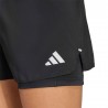 ADIDAS Pantaloncini Running Adi365 Basic 2In1 Nero Donna