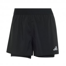 ADIDAS Pantaloncini Running Adi365 Basic 2In1 Nero Donna