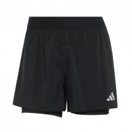 ADIDAS Pantaloncini Running Adi365 Basic 2In1 Nero Donna