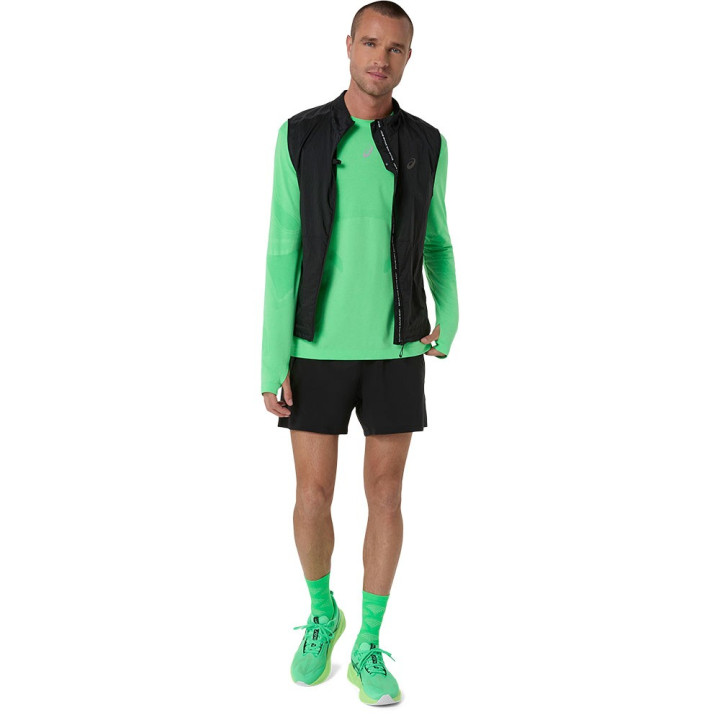 Asics Crop Top Running Road Seamless Ls  Vital Verde Illuminate Verde Uomo
