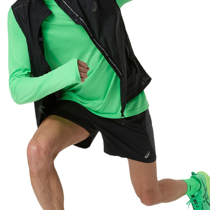 Asics Crop Top Running Road Seamless Ls  Vital Verde Illuminate Verde Uomo