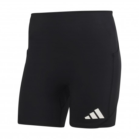 ADIDAS Pantaloncini Running Tight Adizero Nero Bianco Uomo