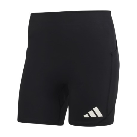 ADIDAS Pantaloncini Running Tight Adizero Nero Bianco Uomo