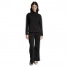 Iceport Maglia Maniche Lunghe Collo Vulcano Nero Donna