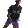Nike T-Shirt Running Df Miler Winter Nero Argento Uomo