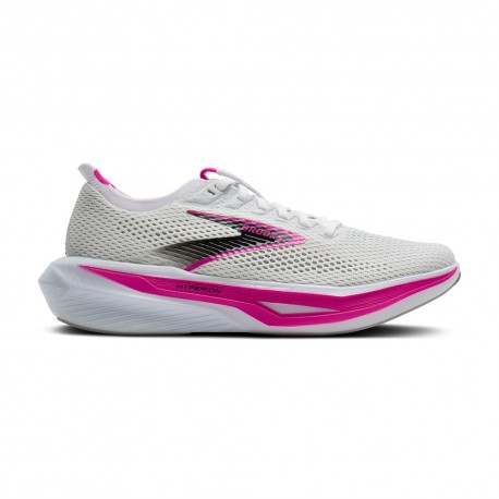Brooks Hyperion 3 Bianco Luminar Cyber Rosa - Scarpe Running Donna