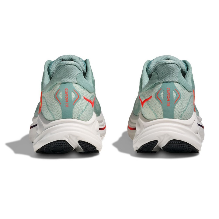 Hoka Clifton 10 Sage Neaon Flame - Scarpe Running Uomo