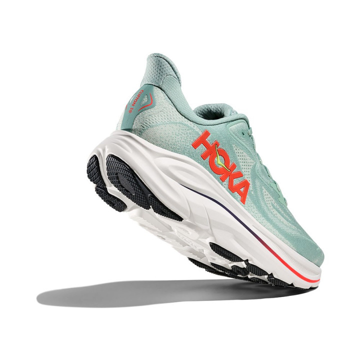 Hoka Clifton 10 Sage Neaon Flame - Scarpe Running Uomo