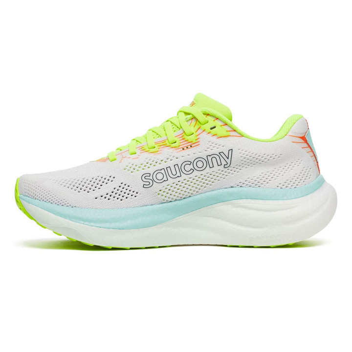 Saucony Ride 19 Bianco Splash - Scarpe Running Donna