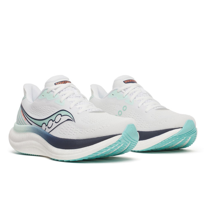 Saucony Triumph 23 Bianco Navy - Scarpe Running Donna