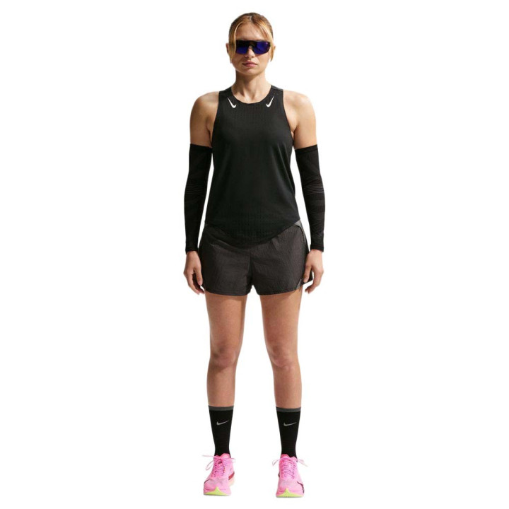 Nike Canotta Running Areoswift Nero Summit Bianco Donna