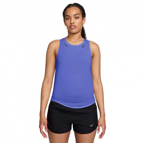 Nike Canotta Running Areoswift Sapphire Nero Donna