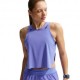 Nike Crop Top Running Aeroswift Sapphire Nero Donna
