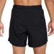 Nike Pantaloncini Running Df Challenger 5" 2In1 Nero Argento Uomo