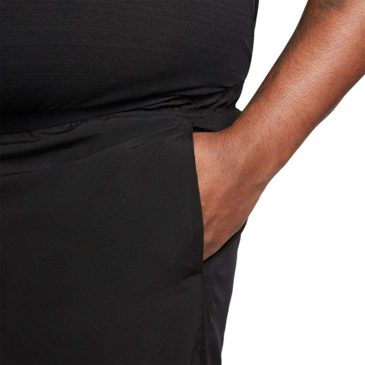 Nike Pantaloncini Running Df Challenger 7" Nero Argento Uomo