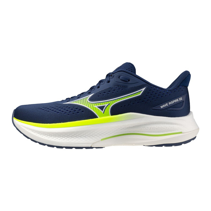 Mizuno Wave Inspire 22 Estate Blu Giallo - Scarpe Running Uomo