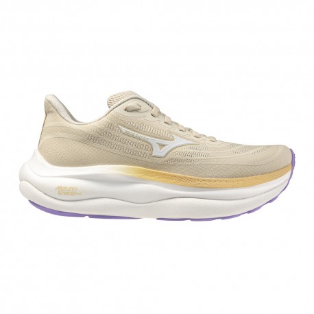 Mizuno Wave Sky 9 Summer Sand Bianco - Scarpe Running Donna