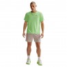 Nike T-Shirt Running Df Miler Lime Blast Argento Uomo