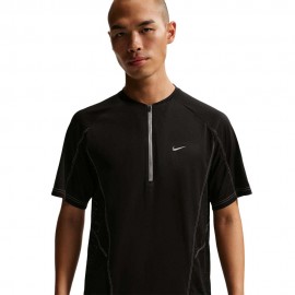 Nike T-Shirt Running Retro Track Nero Argento Uomo