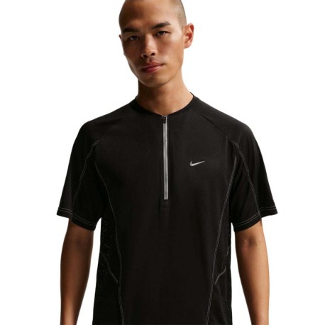 Nike T-Shirt Running Retro Track Nero Argento Uomo