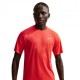 Nike T-Shirt Running Stride Lt Crimson Argento Uomo