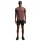 Nike T-Shirt Running Stride Tattoo Burgundy Crush Uomo