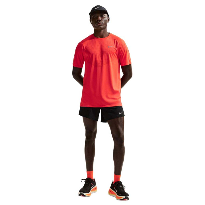 Nike Pantaloncini Running Stride 5" Nero Silv Uomo