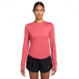 Nike Maglia Running Crew Swift Sea Coral Argento Donna