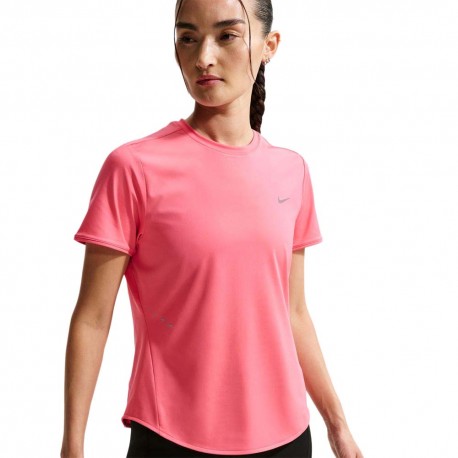 Nike T-Shirt Running Swift Sea Coral Argento Donna